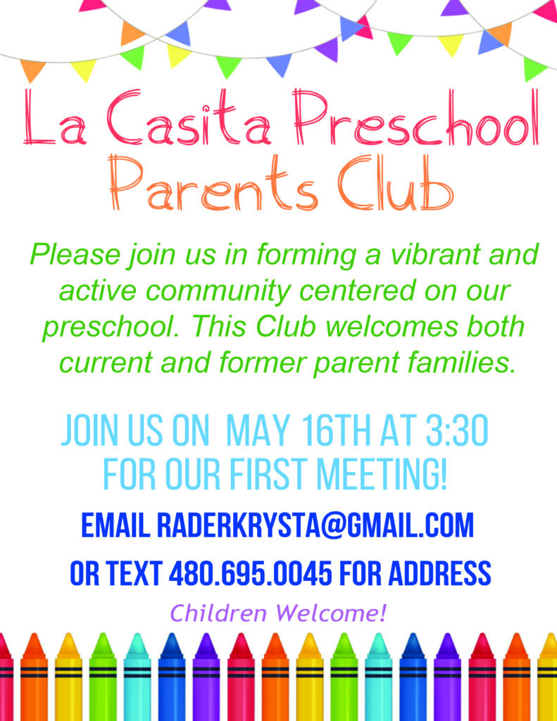 Preschool Parents Club @ Offsite